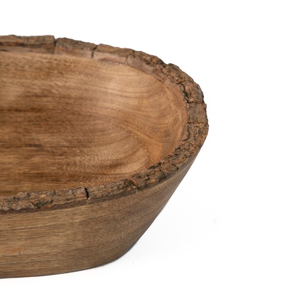 Millwood Pines Romola Wood Serving Bowl Reviews Wayfair